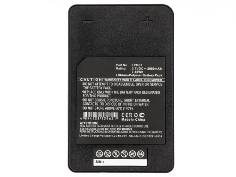 2 Batterie Vhbw Per Autec MHM03 LPM01LI – 2000mAh 3.7V Li-Poly Per Radiocomandi Industriali, Sostituisce LPM01